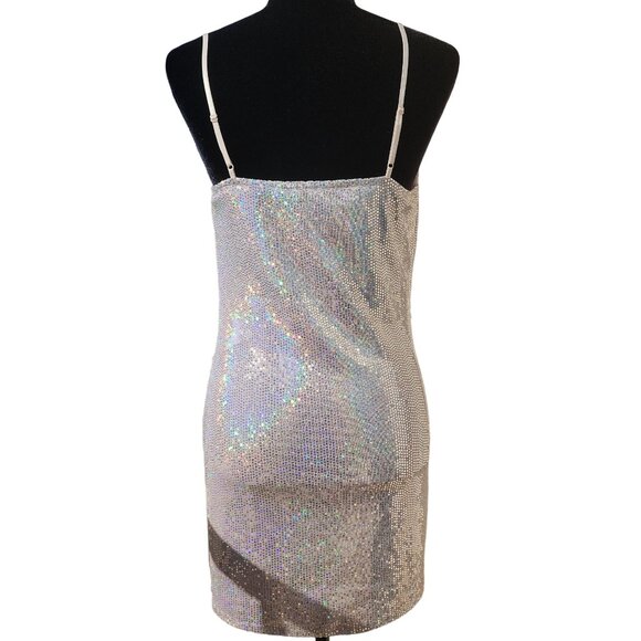 💎🎉♛⚜ Sparkly Dazzling Embellished Shimmering Party Holiday Cocktail Sexy Dress - Picture 11 of 16